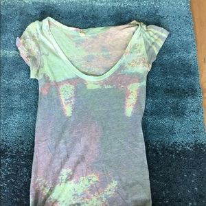 Scoopneck watercolour T-shirt. Very soft